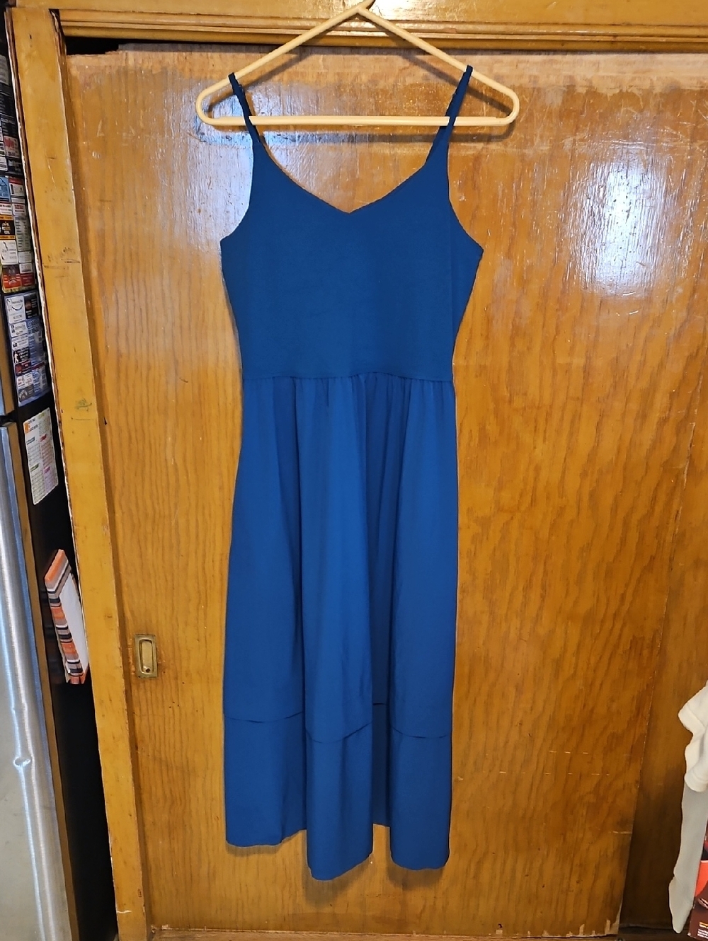 Athleta Blue Dress With Built In Shelf Bra